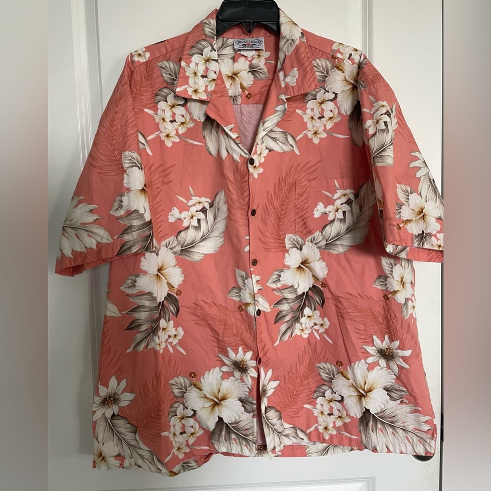 Pacific Legend Shirt Mens 2XL Hawaiian Aloha Cotton Floral Made USA Resort Beach